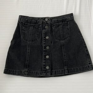 TOPSHOP Denim Mini Skirt